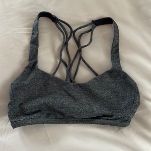 Lululemon Grey Cross Back Sports Bra